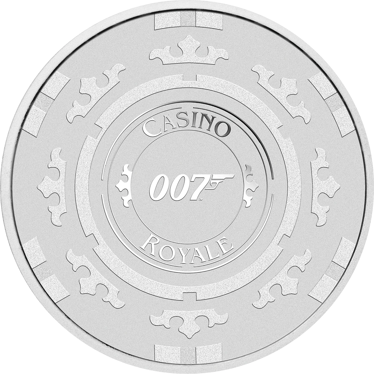 2023 James Bond 'Casino Royale' Casino Chip 1oz Silver Coin
