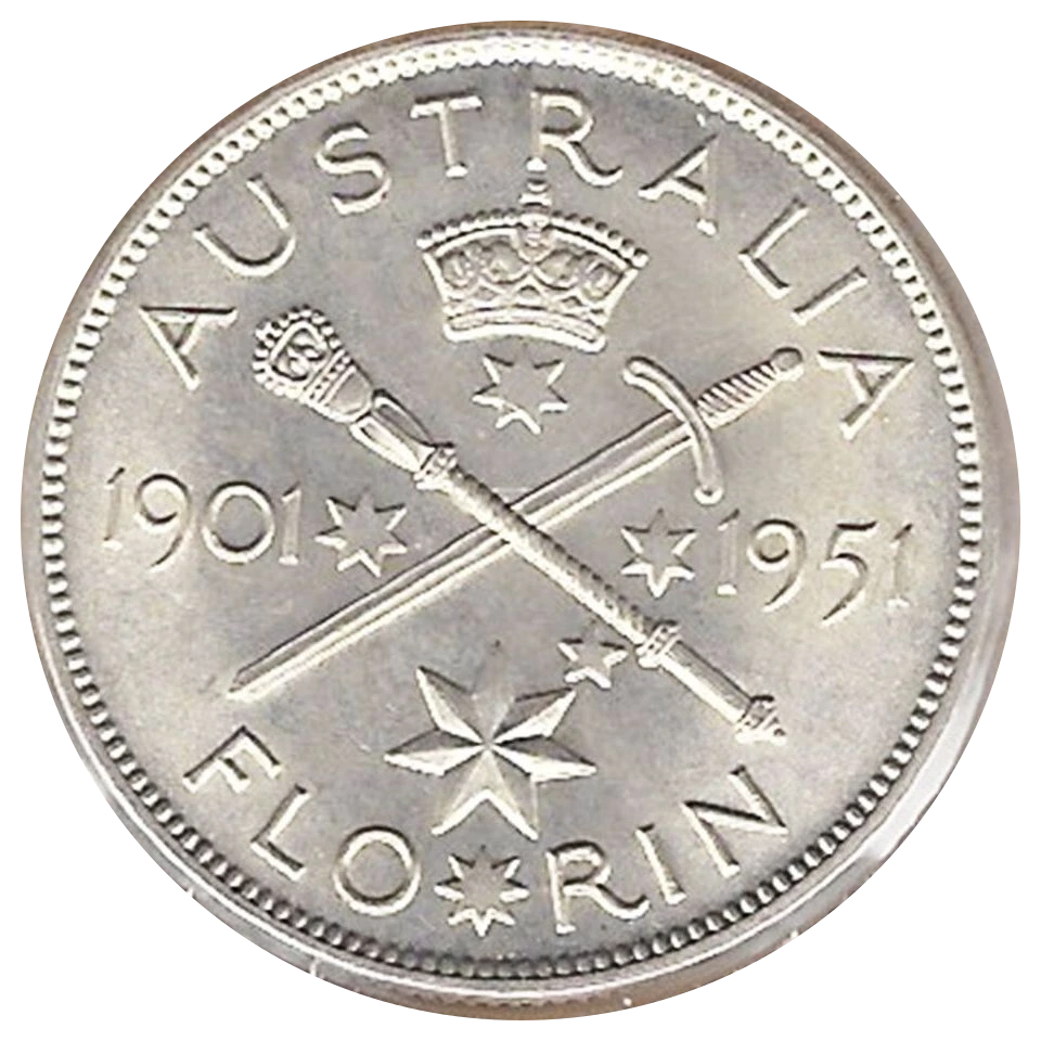 1951 Federation Jubilee Florin