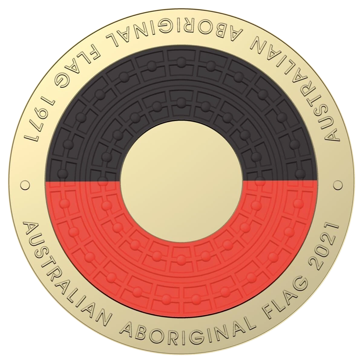 2021 Australian Aboriginal Flag $2