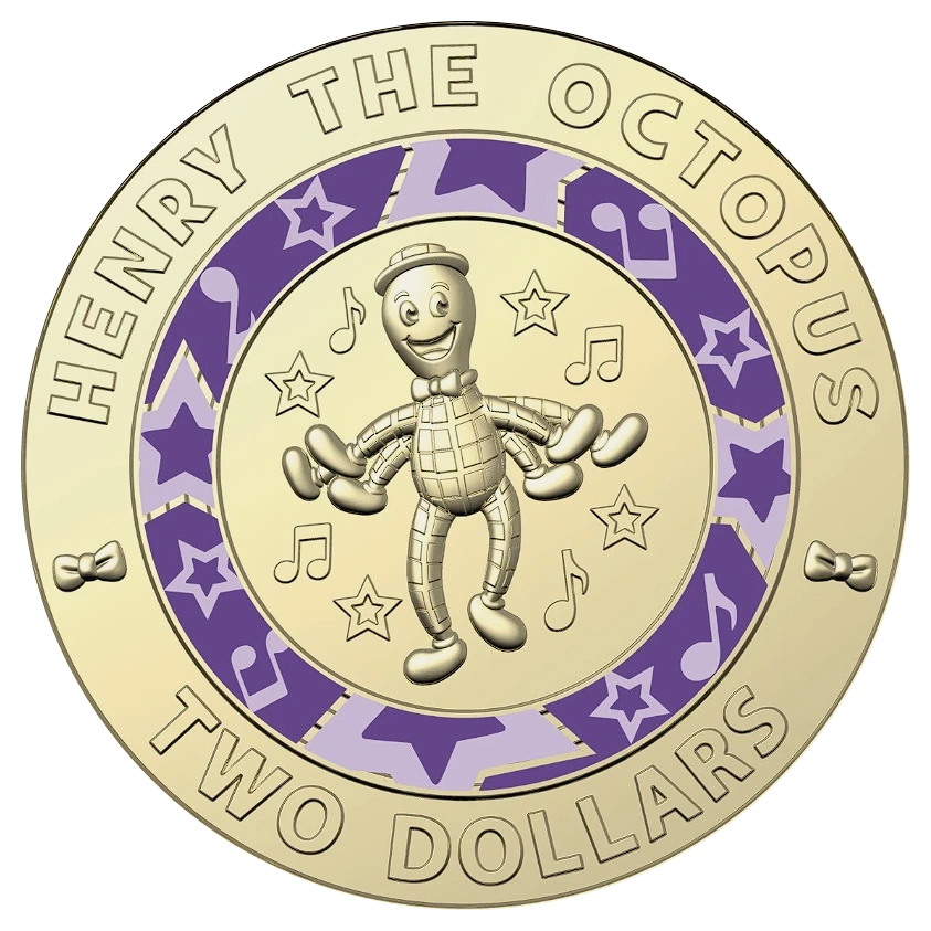 2021 Henry the Octopus $2 (The Wiggles)