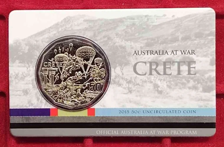 2015 Crete 50c Uncirculated Coin — Australia at War