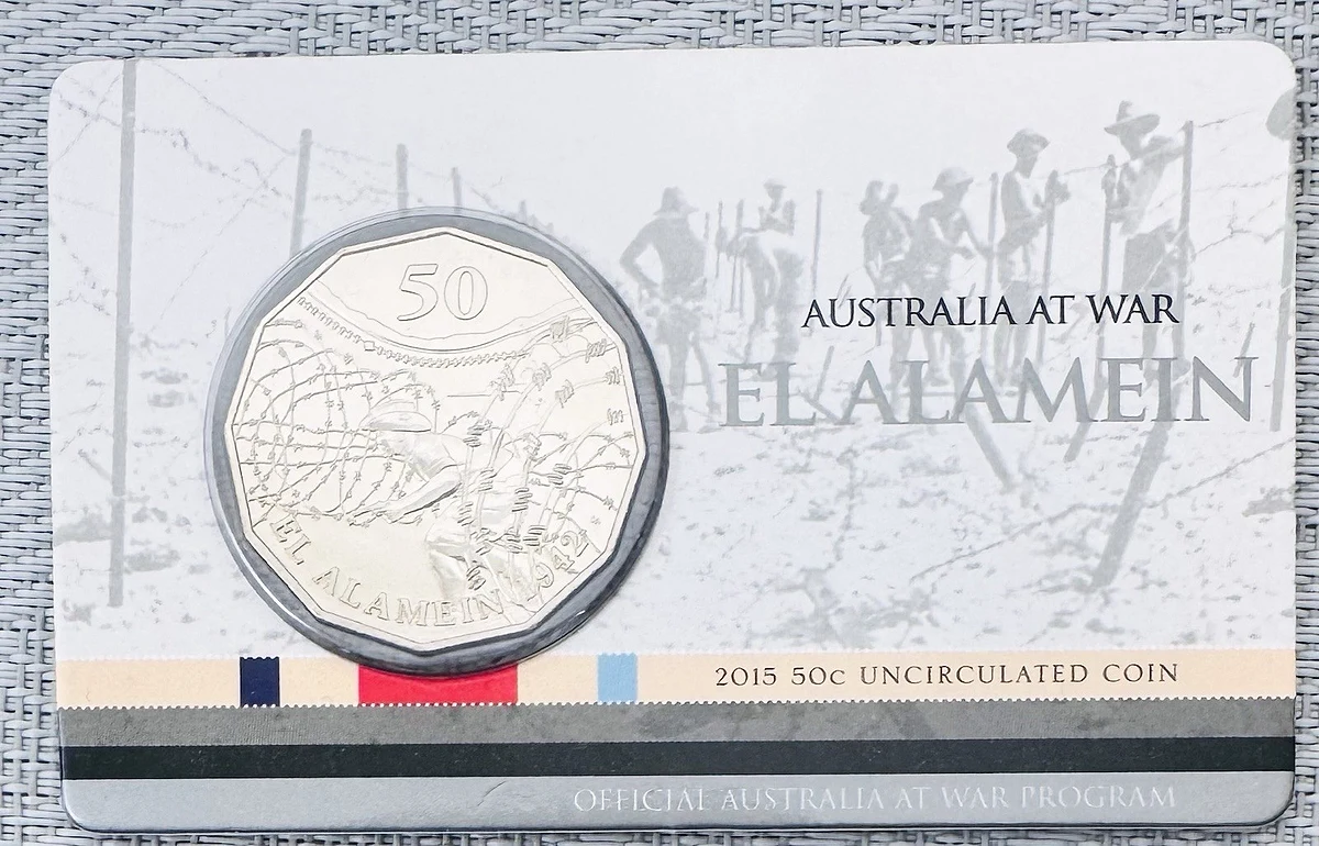 2015 El Alamein 50c Uncirculated Coin — Australia at War