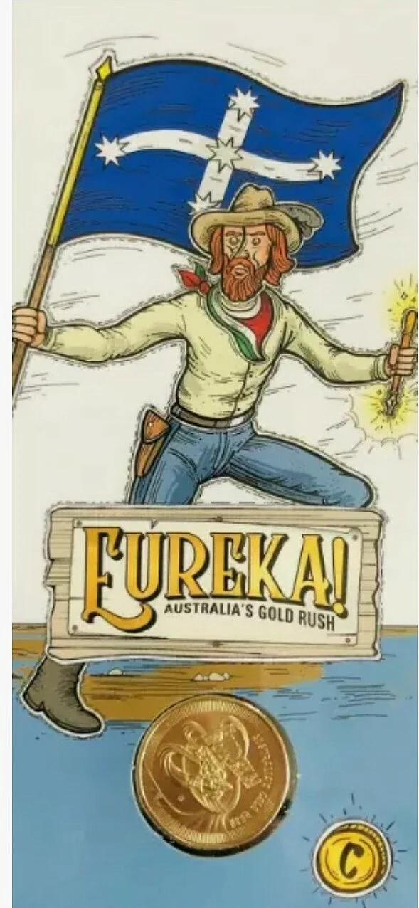 2020 Eureka! Australia's Gold Rush $1 'C' Mintmark Uncirculated Coin