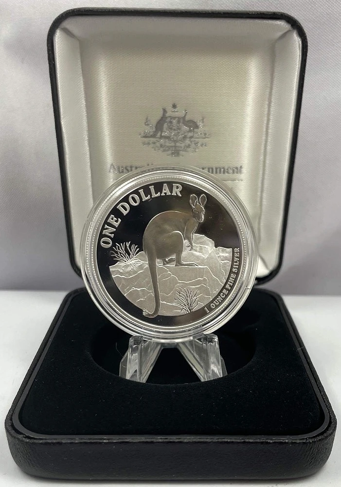 2010 Kangaroo Series $1 1oz Silver Proof Coin