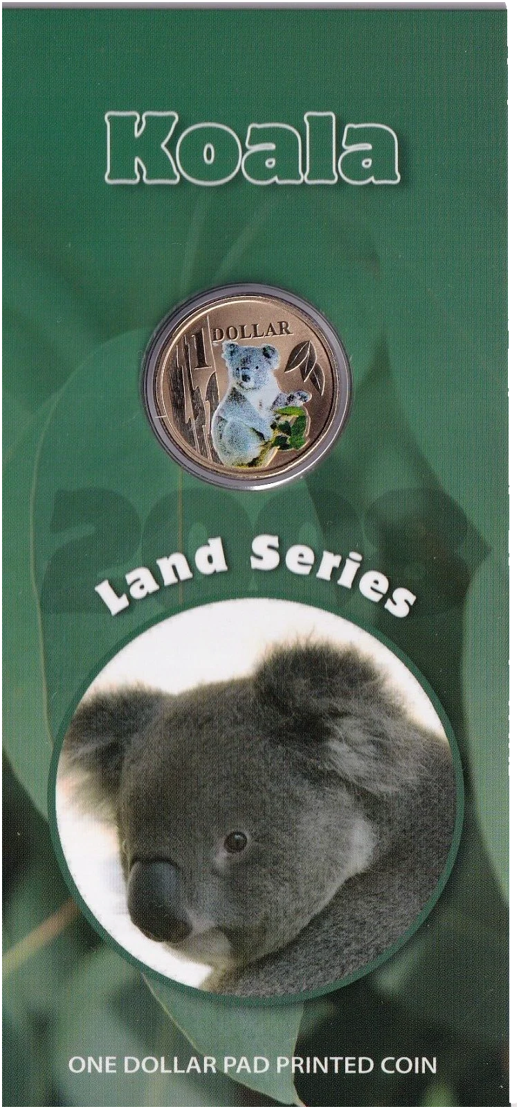 2008 Koala $1 Land Series Coloured Uncirculated Coin