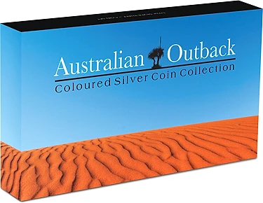 2013 Australian Outback Coloured Silver Coin Collection — Perth Mint 3-Coin Set