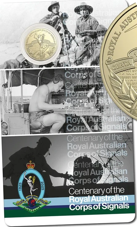 2025 Royal Australian Corps of Signals Centenary $1 Uncirculated Coin