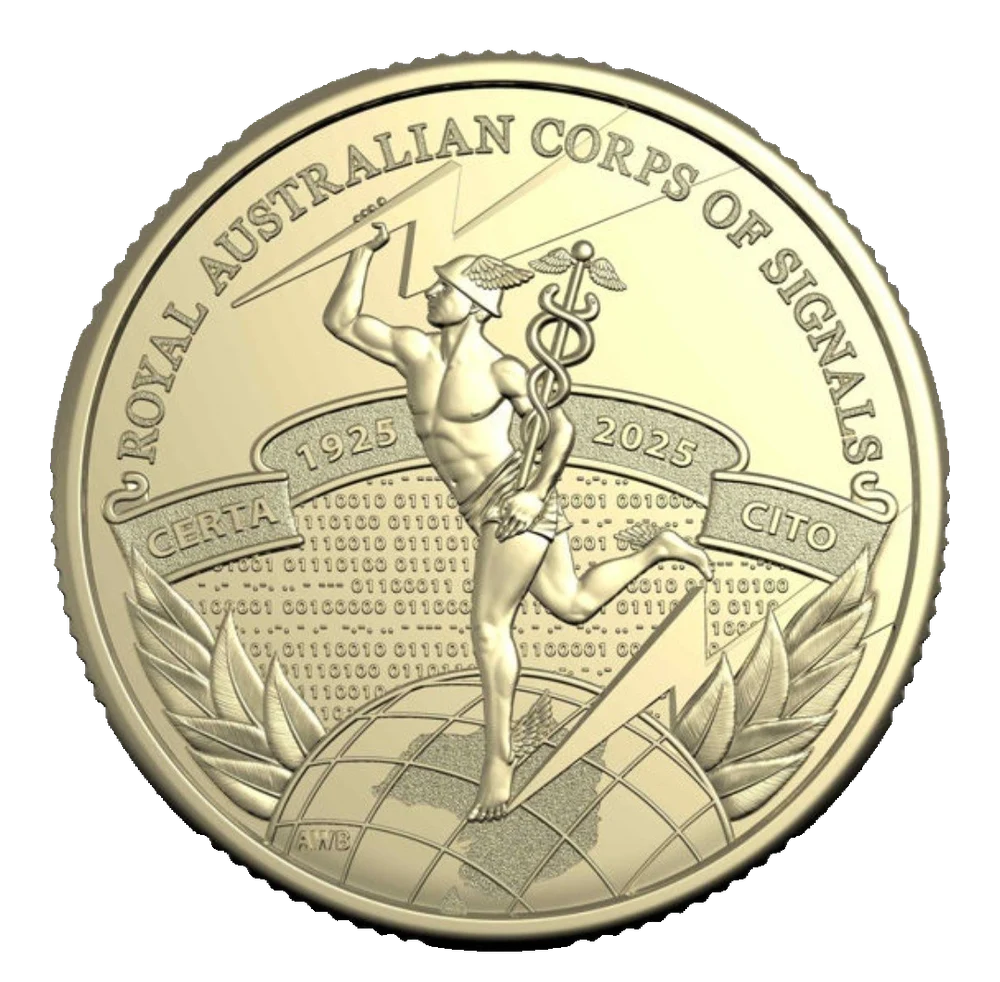 2025 Royal Australian Corps of Signals Centenary $1 Uncirculated Coin